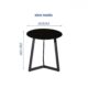 Bàn cà phê hiện đại khung thép chắc chắn BB30550