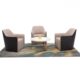 Ghế Lounge Hiện Đại Vải Lông Nhung WF30763