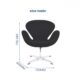 Ghế phòng chờ hiện đại bọc nỉ WS30963