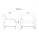 Sofa đơn bọc da cao cấp ANETO SI31634
