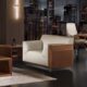 Sofa đơn bọc da hiện đại SI31612