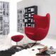 Ghế armchair bọc nỉ nhung cao cấp AC31781