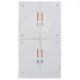 Tủ tài liệu sắt TL04B cao cấp, sơn tĩnh điện xám (W1000 x D450 x H1830mm) - TD32247