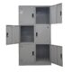 Tủ Locker 6 Ngăn Tráng Men Tĩnh Điện Chống Rỉ SKU: TM32169