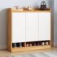 Tủ giày gỗ MDF nâu nhạt - trắng (SG32508)