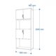 Tủ hồ sơ gỗ công nghiệp phủ Melamine Nội thất Sài Gòn 80x40x200cm SKU: TW32778