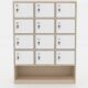 Tủ Locker Gỗ 12 Ngăn 3 Khoang TL32957