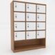 Tủ Locker Gỗ 12 Ngăn 3 Khoang TL32957