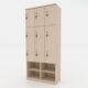 Tủ Locker Gỗ Đa Năng 9 Cánh, 3 Khoang - TL32964