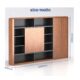 Tủ lãnh đạo veneer gỗ óc chó N-C36 - DD33076