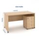 Bàn văn phòng cao cấp 1m4 ANETO WK33548
