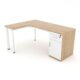 Bàn Làm Việc Chữ L 1m4 ANETO WK34070