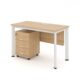 Bàn làm việc văn phòng 1m2 hiện đại ANETO WK34118