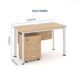 Bàn làm việc văn phòng 1m2 hiện đại ANETO WK34118