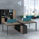 Cụm bàn làm việc 4 người thông minh W434782