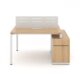 Cụm Bàn Làm Việc 2 người 1m2 W235016