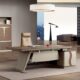 Bàn làm việc giám đốc cao cấp 2m2 PD35626