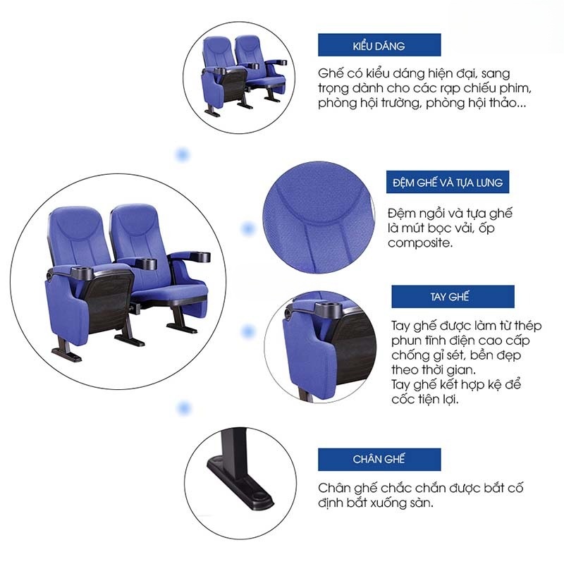 Ghế Rạp Chiếu Phim Cao Cấp CM36242
