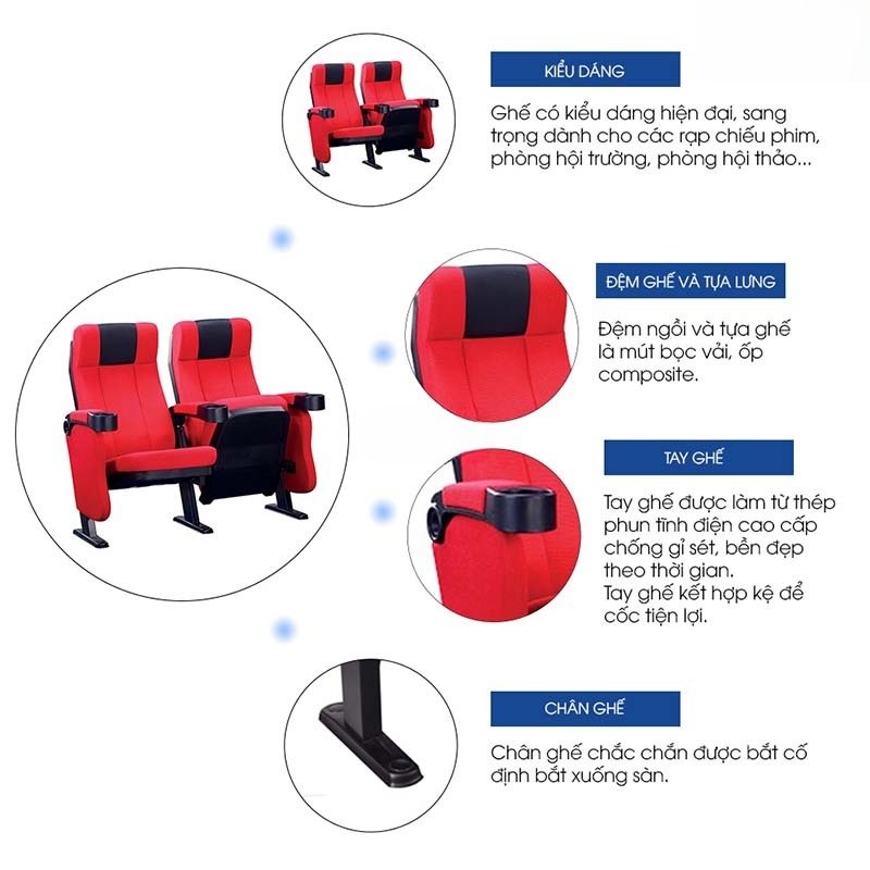 Ghế Rạp Chiếu Phim Cao Cấp CM36238
