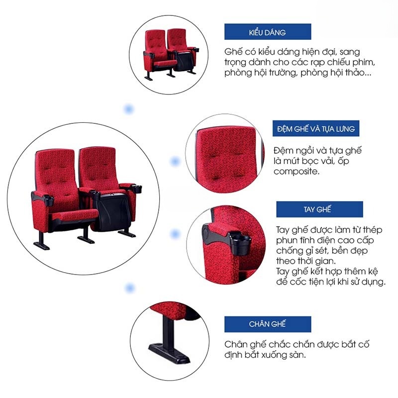 Ghế rạp chiếu phim cao cấp CM36226