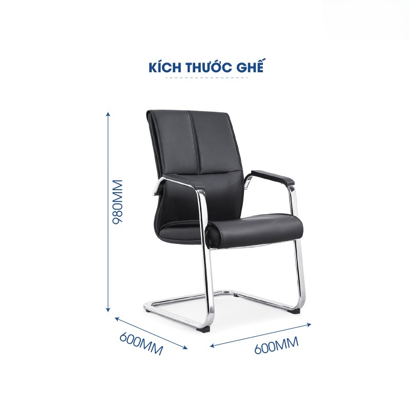 Ghế quỳ văn phòng da cao cấp KQ36738 góc nghiêng