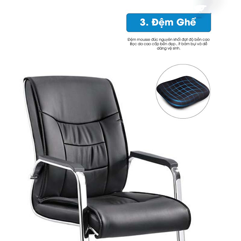 Ghế chân quỳ văn phòng da cao cấp KQ37041 Ghế chân quỳ văn phòng da cao cấp KQ37041