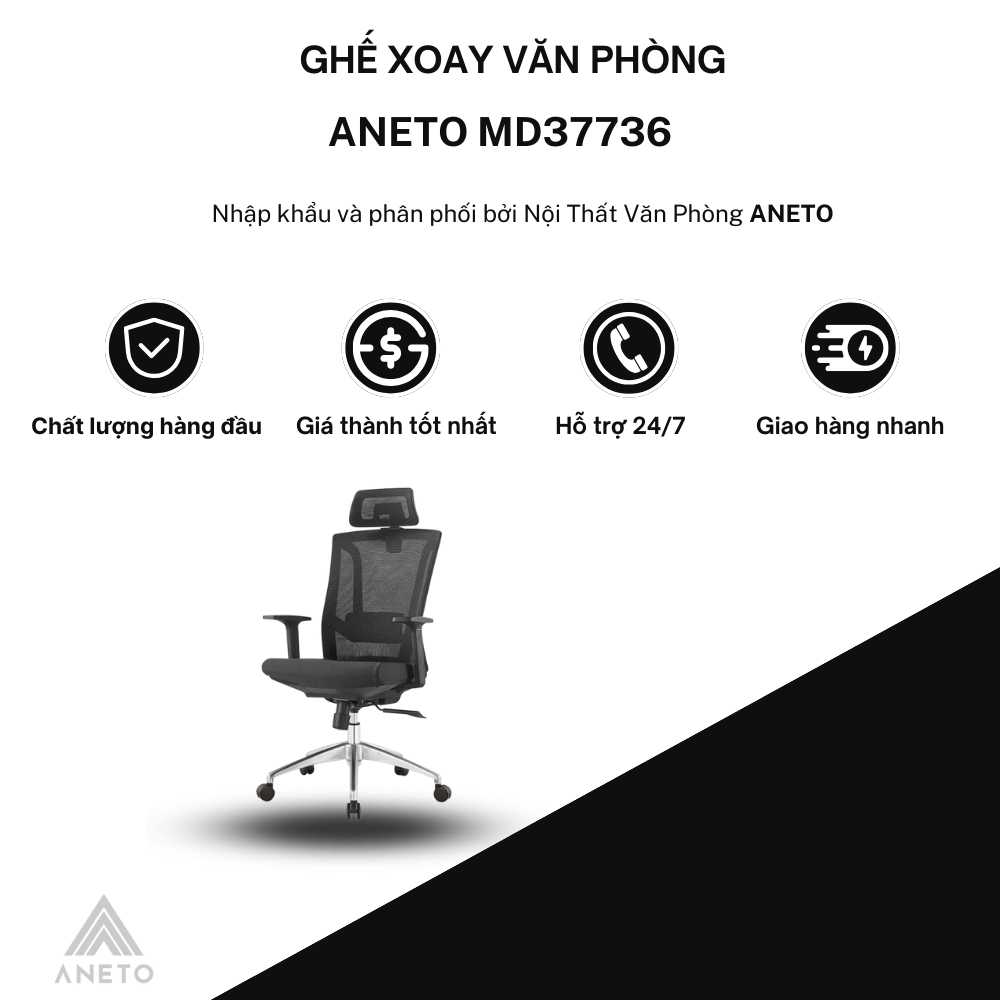 Ghế Xoay Văn Phòng Cao Cấp MD37736