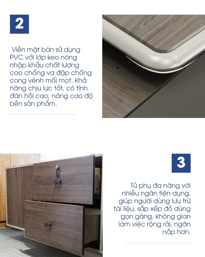 Bàn làm việc giám đốc sang trọng MS36208