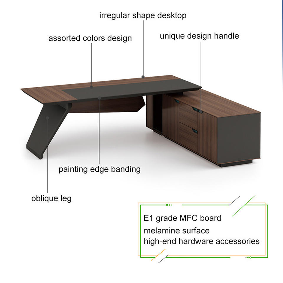 Bàn giám đốc 2m4 sang trọng MS36189