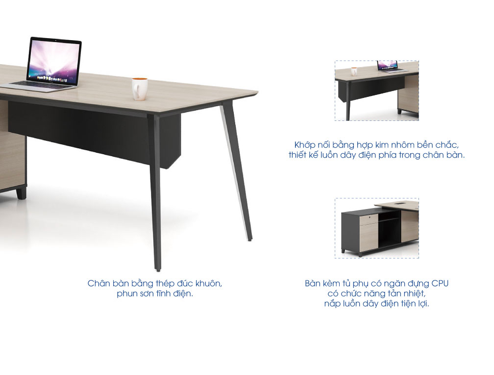 Bàn làm việc giám đốc hiện đại MS36183