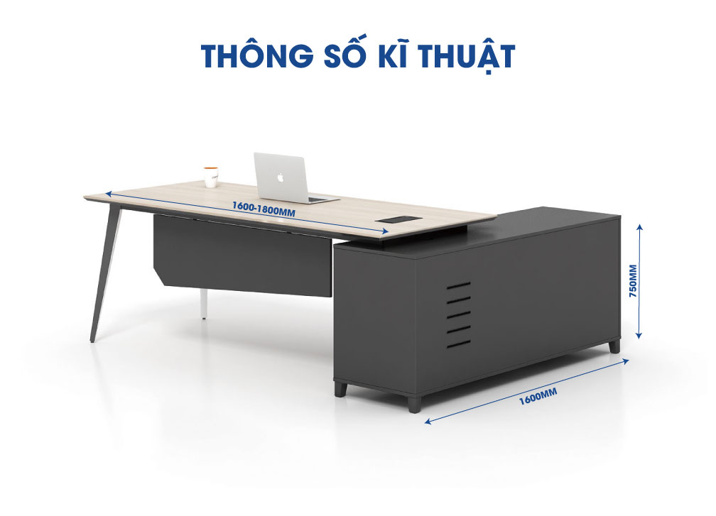 Bàn làm việc giám đốc hiện đại MS36183