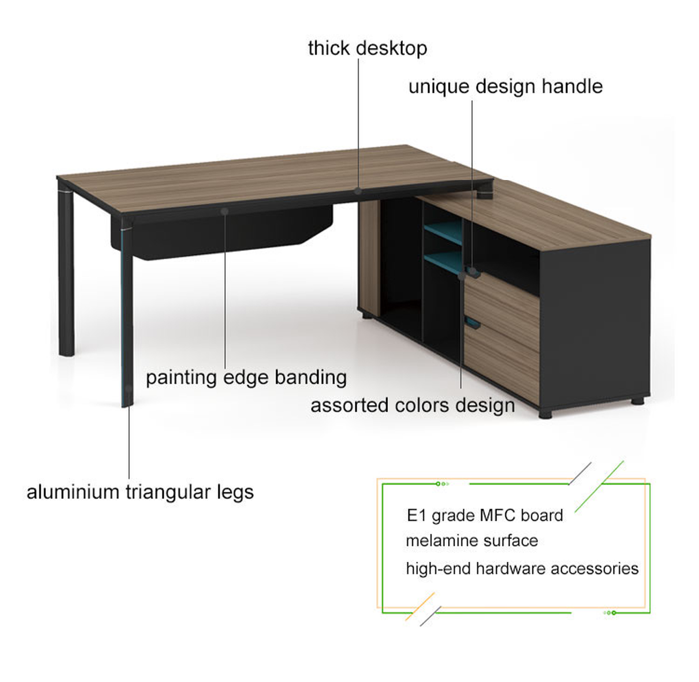 Bàn Giám Đốc Đa Năng MS36179