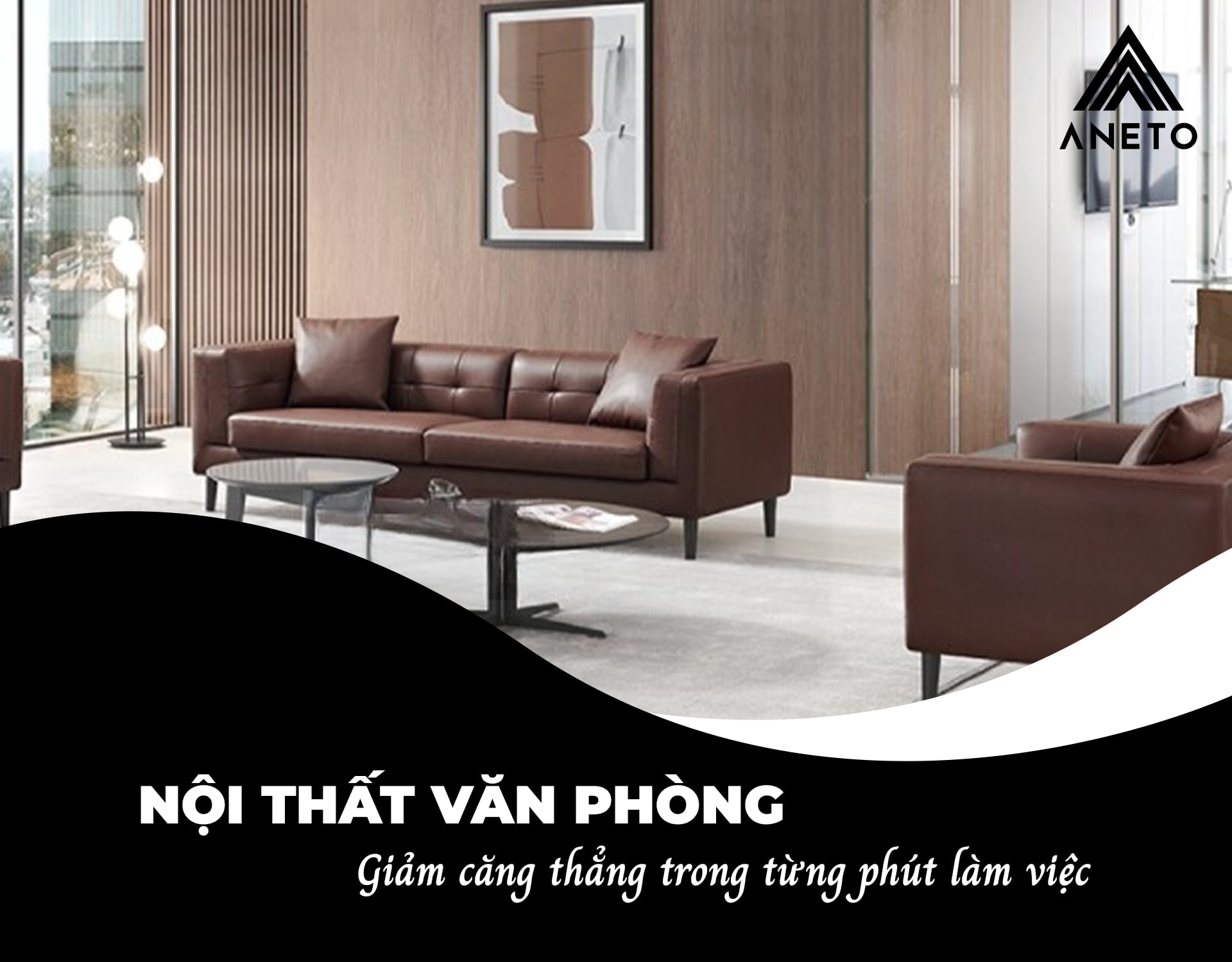 Bàn giám đốc cao cấp óc chó nhập khẩu 2m ANETO MS36205 Nội Thất Văn Phòng ANETO