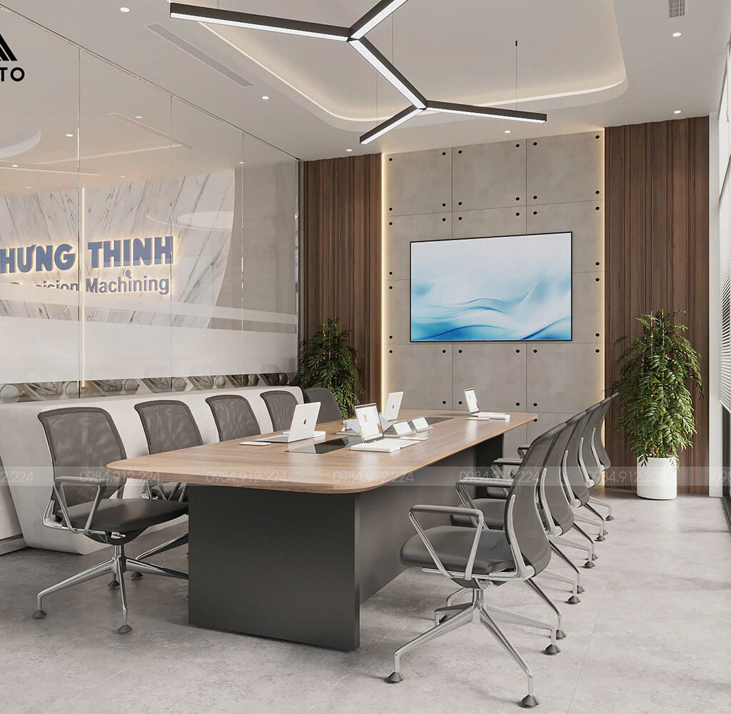 Dự án thiết kế nội thất văn phòng Hưng Thịnh