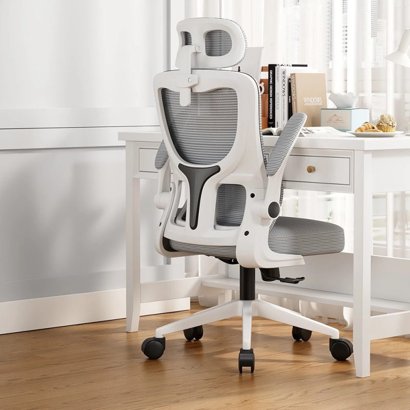 Ghế công thái học Trắng xám ANETO OC0445124 Ghế công thái học Trắng xám ANETO OC0445124